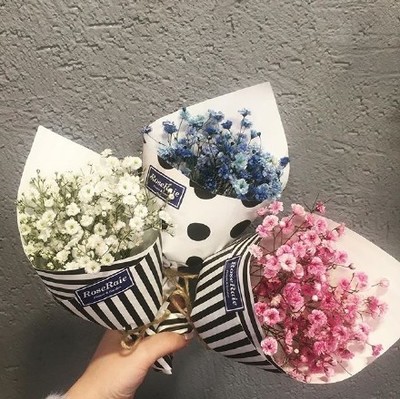 牛皮纸小花束包装教程