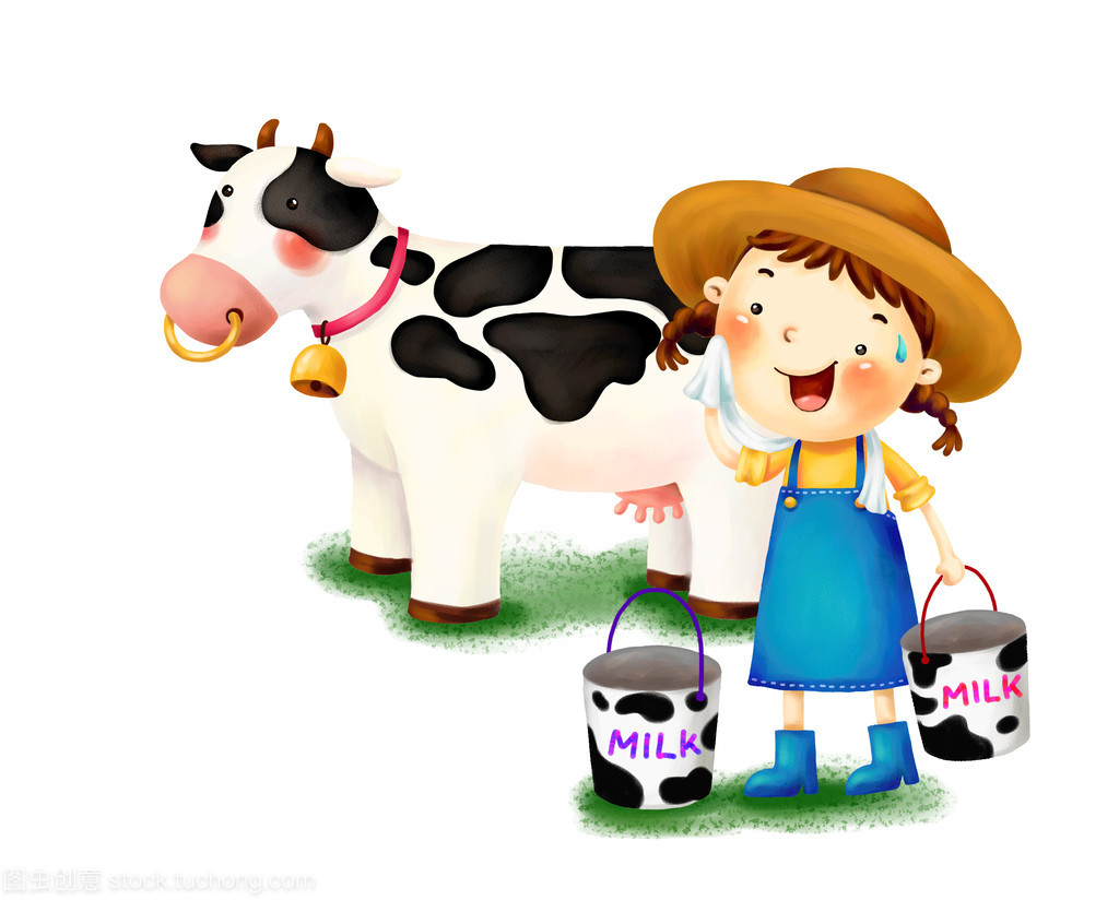 外包装milk和一头牛