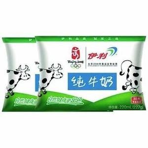 新升级伊利纯牛奶包装