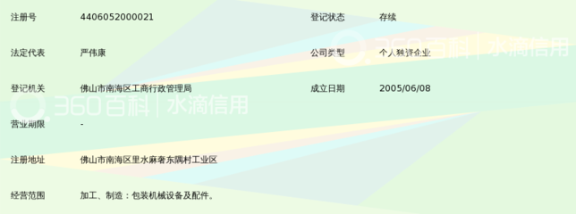 佛山市南海富振包装机械厂