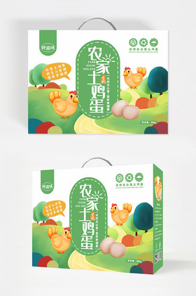 土鸡蛋包装设计