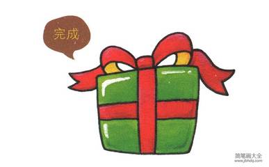 礼物包装简笔画