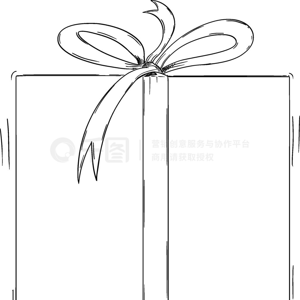 礼物包装简笔画