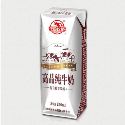 庄园纯牛奶包装