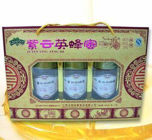 紫云英蜂蜜合装2瓶包装盒