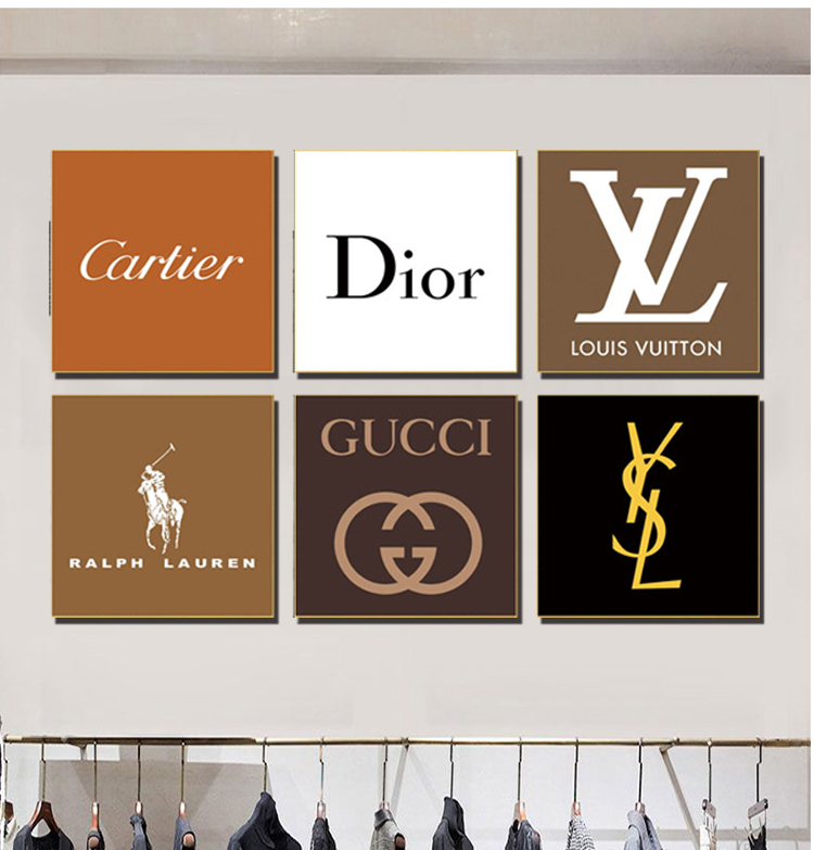 服装店包装带logo