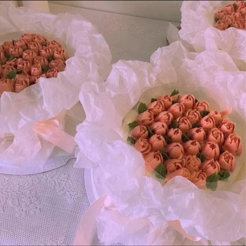 花束蛋糕包装纸做法