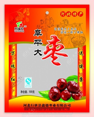 中宁红枣包装袋设计